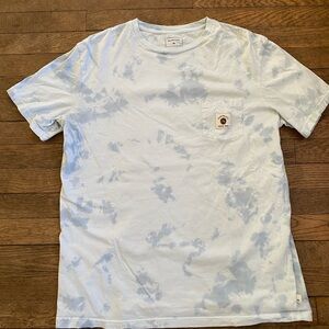 Quiksilver Blue tie-dye Pocket Shirt